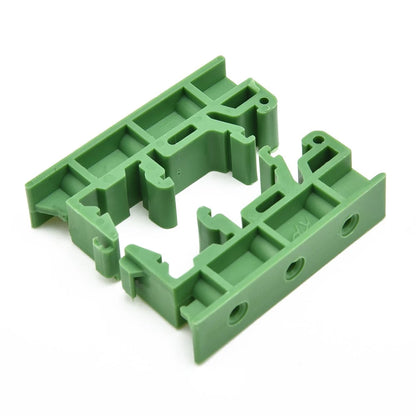 PCB DIN C45 rail mount adapter structure, plastic bracket clips, suitable for 35mm mounting rails