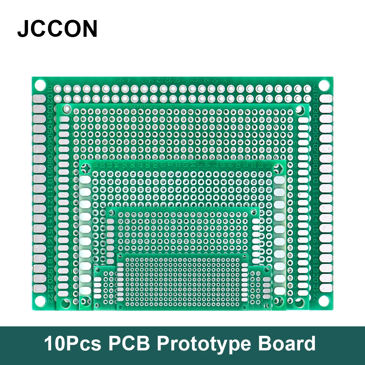 PCB stripboard prototype board single-side universal prototyping with sizes 2x8, 3x7, 4x6, 5x7, 6x8, 7x9, 8x12, 9x10 for soldering