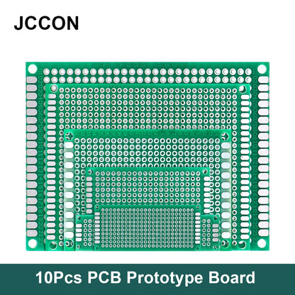 PCB stripboard prototype board single-side universal prototyping with sizes 2x8, 3x7, 4x6, 5x7, 6x8, 7x9, 8x12, 9x10 for soldering