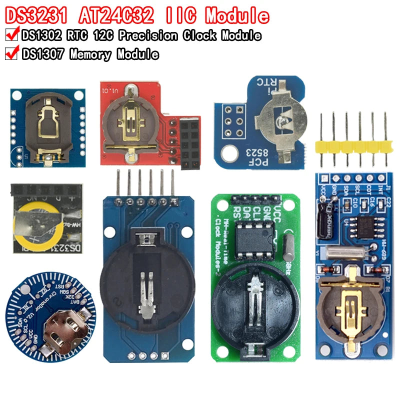 Module Pcf 8563 Rtc Shield DS3231 DS1302 DS1307 PCF8563 I2C RTC Module | Arduino ESP32 Raspberry ...