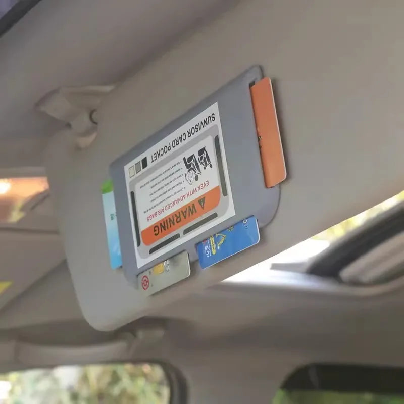 Car parking phone number clip holder