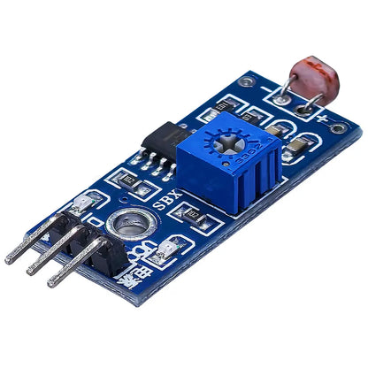 3.3-5V photosensitive brightness sensor module with photoresistor, detects light intensity for Arduino DIY electronics projects