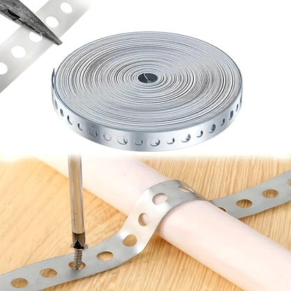 Galvanized steel tape roll used for pipe support and hoop sign board installation