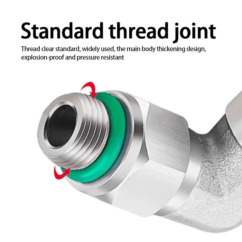 PL-G 304 stainless steel pneumatic elbow fittings set with external G thread quick coupling joint