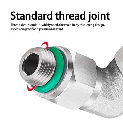PL-G 304 stainless steel pneumatic elbow fittings set with external G thread quick coupling joint