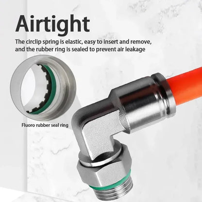 304 stainless steel PL-G elbow pneumatic fitting 1/8 1/4 3/8 1/2 G thread connector