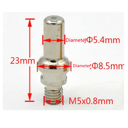 Close-up of plasma tips kit electrodes and nozzle, compatible with PT60 PT40 IPT-40 torches