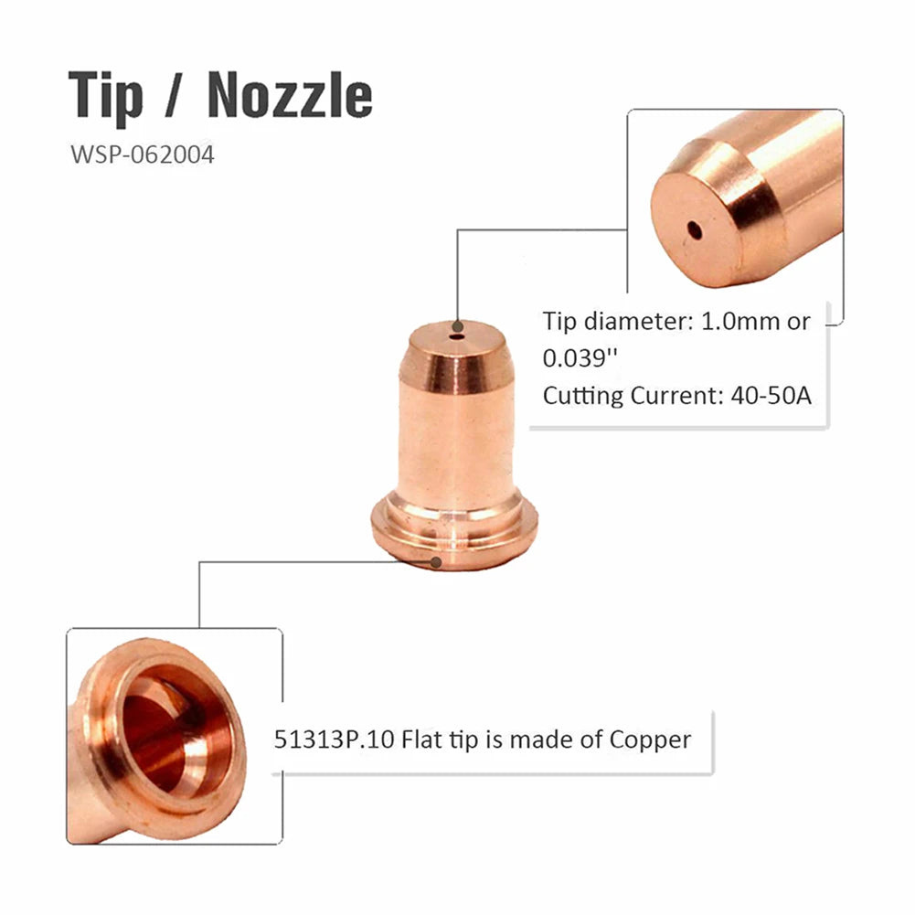 PT60 PT40 IPT-40 plasma torch tips kit used for precise cutting and welding applications