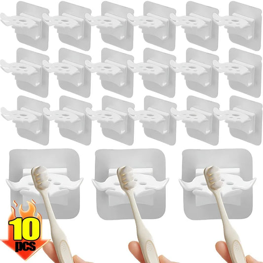 10/1PCS plastic toothbrush holder travel organizer with removable stand for toothbrush cup storage, household bathroom accessories
