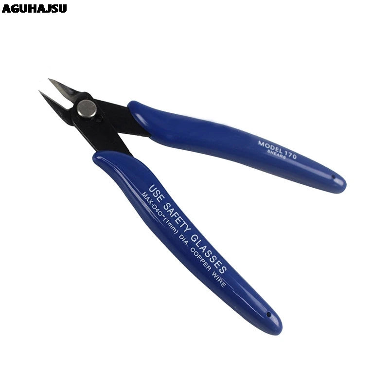 PLATO 170 diagonal pliers, side cutting wire cutter, ideal for DIY electronics, precision wire cutting, and hobby projects
