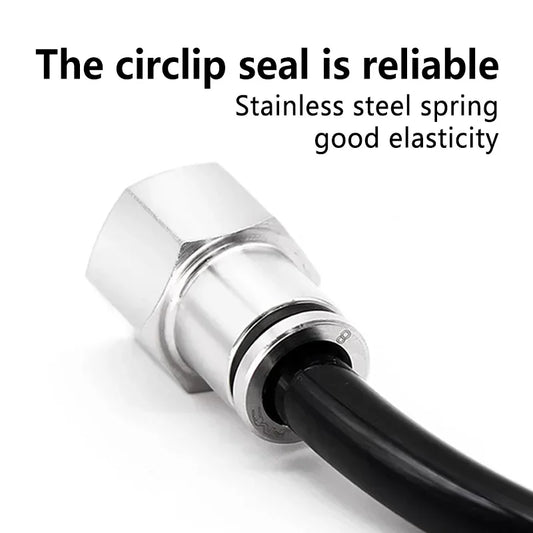 corrosion resistant stainless steel quick-connect air hose fittings for pneumatic pipe connections