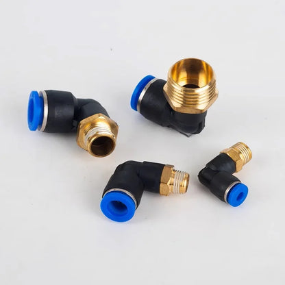 PL push to connect tube fitting series for PL4/6/8/10/12mm tube OD and M5/01/02/03/04 thread