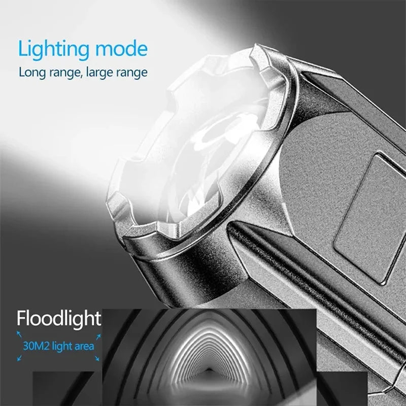 Portable LED lantern style flashlight