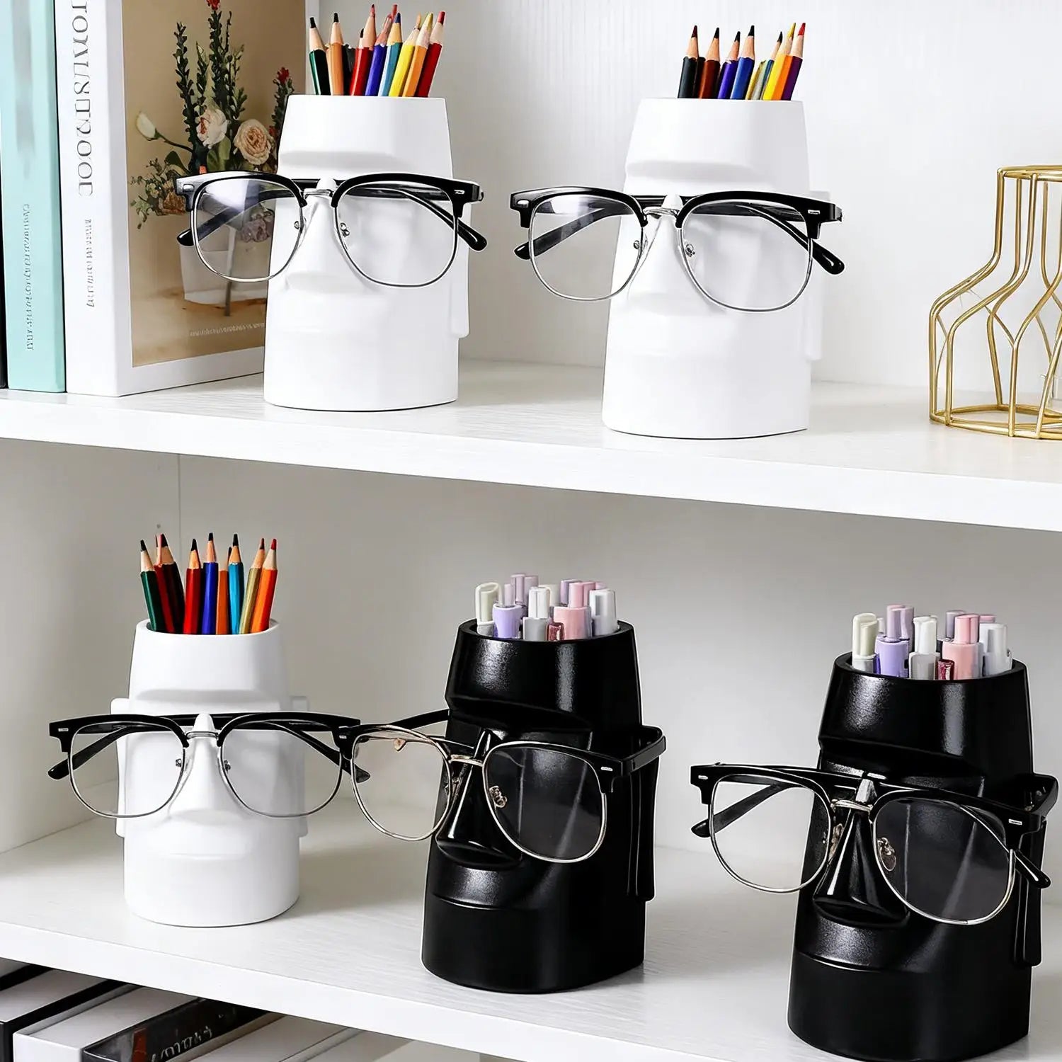 Portable multifunctional makeup brush holder storage box organizer