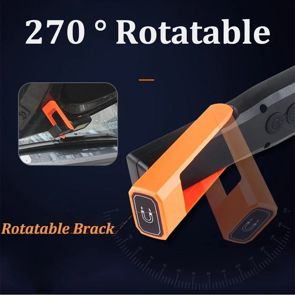 Portable LED mechanic lamp for hands-free lighting