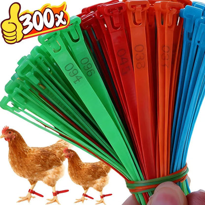 Adjustable poultry leg ring snap clip for farm birds