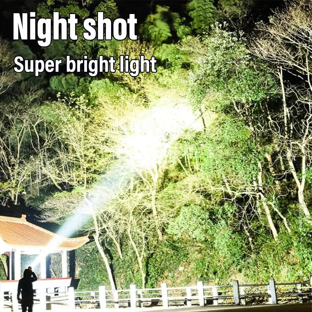 High power LED flashlight with power bank feature