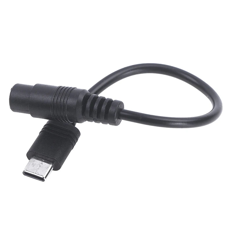 USB Type-C to DC power jack adapter for electronic power supply conversion