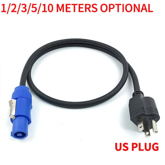 Power extension cord US plug to 3PIN, 3x0.75mm², suitable for Par Can, LED beam lights and stage moving head equipment