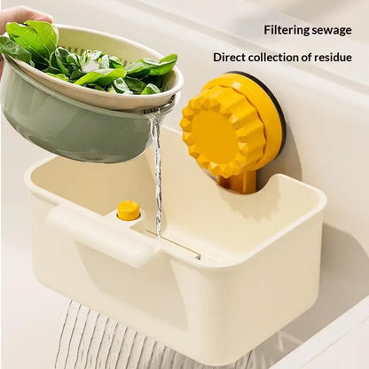 One-click press type sink drain strainer