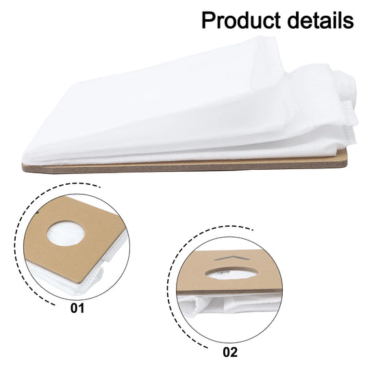 Close-up of Prolux vacuum replacement bag, durable material with efficient dust filtration