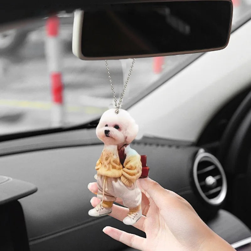 Creative puppy keychain pendant accessory