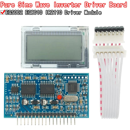 DC-DC DC-AC pure sine wave inverter SPWM boost driver board with EG8010 + IR2110 and LCD display for DIY electronics