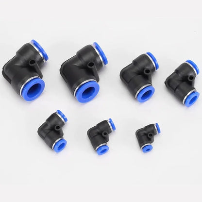 PV elbow pneumatic quick fitting series 4/6/8/10/12mm for heavy duty industrial use