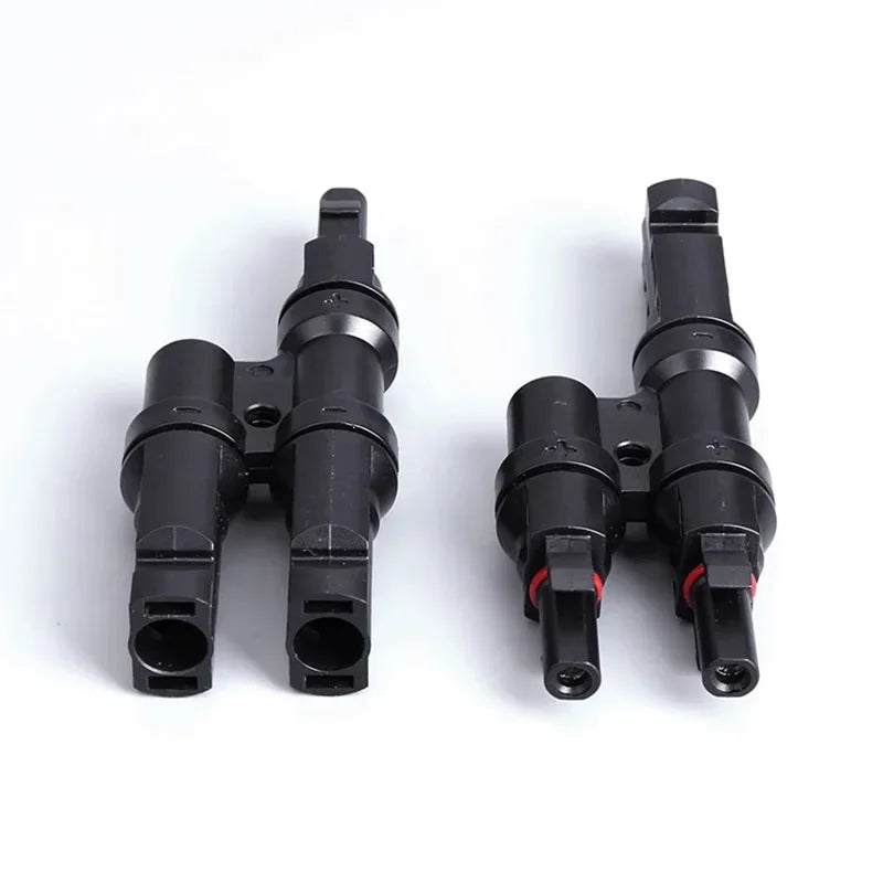 PV T branch photovoltaic solar connector for 1000V 30A solar panel wiring applications