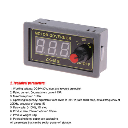 PWM motor controller ZK-MG digital display
