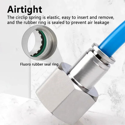 304 stainless steel quick-connect air hose fittings series for BSP 1/8 1/4 3/8 1/2 pneumatic pipe connections