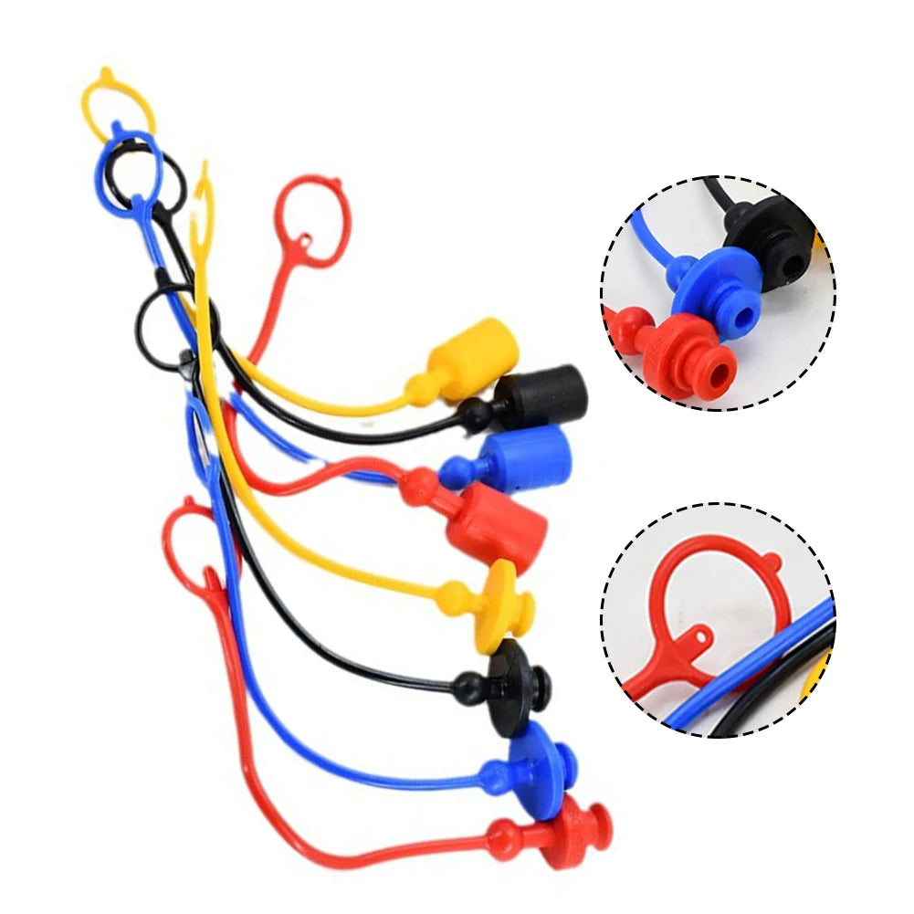 Hydraulic quick coupler dust caps used for protecting male and female plugs, available in 1/4", 3/8", 1/2" sizes