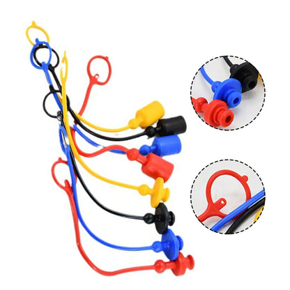 Hydraulic quick coupler dust caps used for protecting male and female plugs, available in 1/4", 3/8", 1/2" sizes