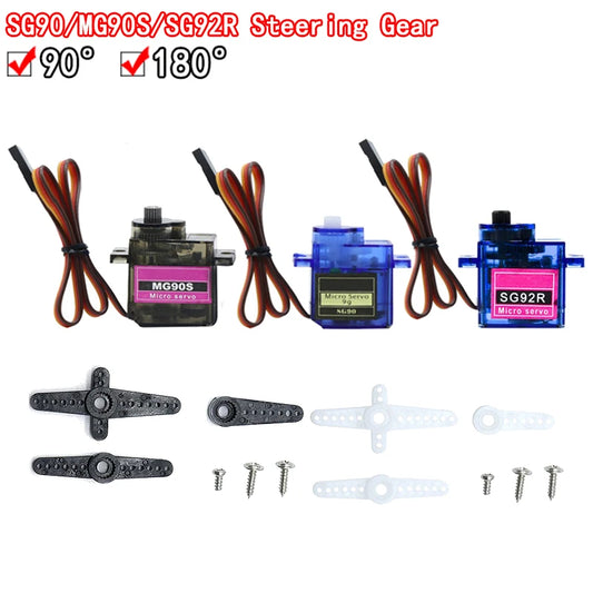 RC mini micro servo tester compatible with SG90, MG90S, SG92R plastic gear servos for Arduino, helicopters, boats, and DIY projects