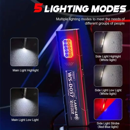 Rechargeable magnetic work light for repair use