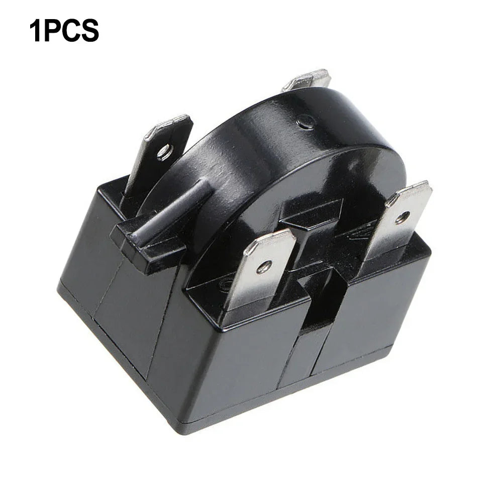 Refrigerator PTC starter relay with 1/3/4 pins, compressor overload protector, 12Ω, 15Ω, 22Ω starting relay