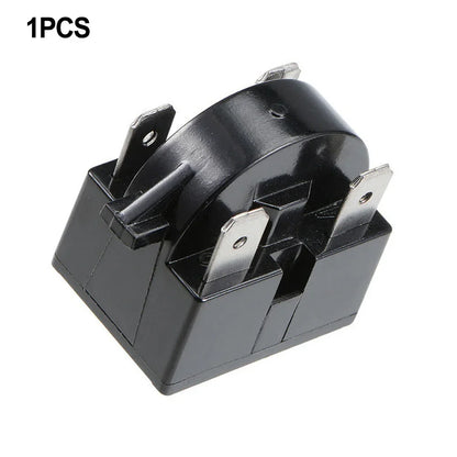 Refrigerator PTC starter relay with 1/3/4 pins, compressor overload protector, 12Ω, 15Ω, 22Ω starting relay