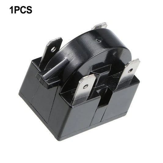 Refrigerator PTC starter relay with 1/3/4 pins, compressor overload protector, 12Ω, 15Ω, 22Ω starting relay