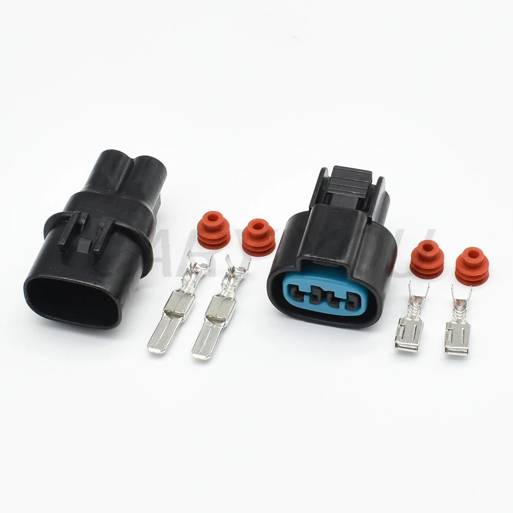 Reliable 2 pin automotive connector ensuring secure wiring for cooling fan and water tank