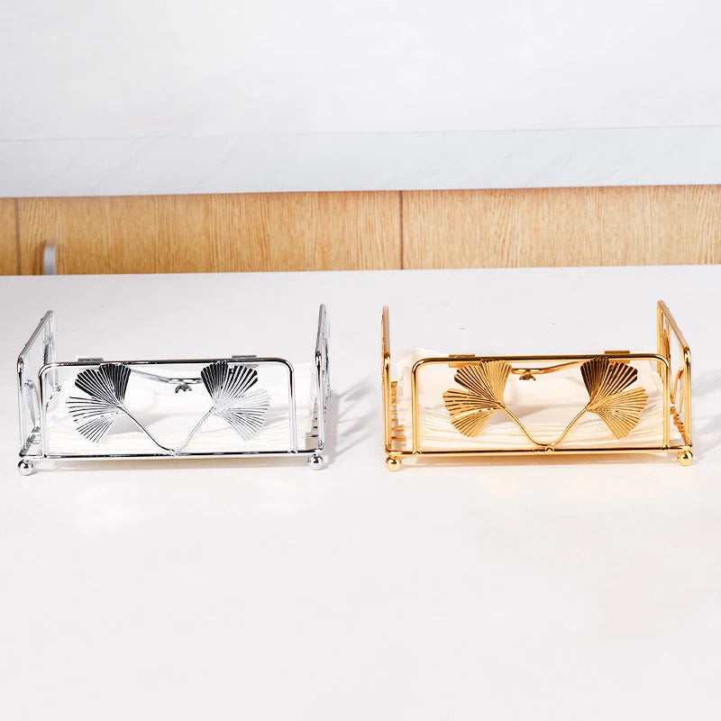 Metal napkin holder for restaurant and cafe use