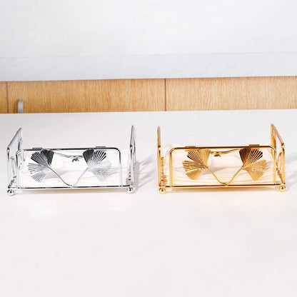 Metal napkin holder for restaurant and cafe use