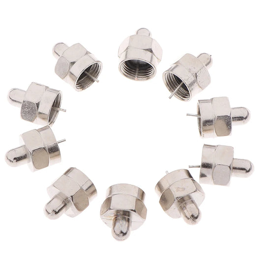RF port F type coaxial terminator end cap