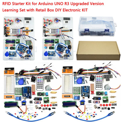 RFID starter kit for Arduino UNO R3, includes DIY electronics modules, suitable for learning RFID technology, DIY projects, and electronics experiments