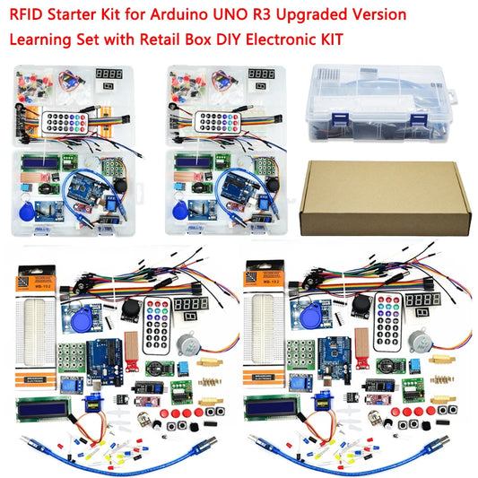 RFID starter kit for Arduino UNO R3, includes DIY electronics modules, suitable for learning RFID technology, DIY projects, and electronics experiments