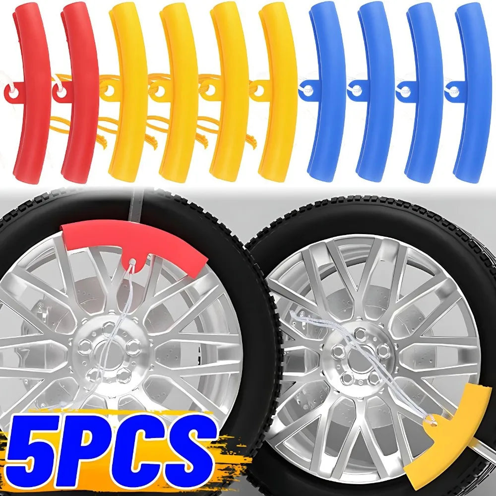 Car wheel rim protector sleeve anti-scratch guard