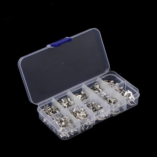 Ring, fork, and U-type brass terminals set