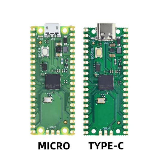 RP2040 micro TYPE-C development board with dual-core ARM Cortex-M0+, 264KB RAM, Python support, compatible with Raspberry Pi Pico