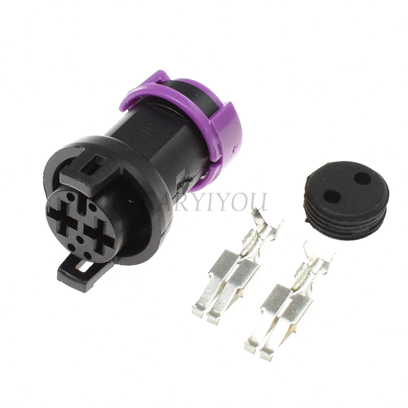 circular 2 pin connector compatible with Toyota RX7 and Mazda models for fog lamp wiring
