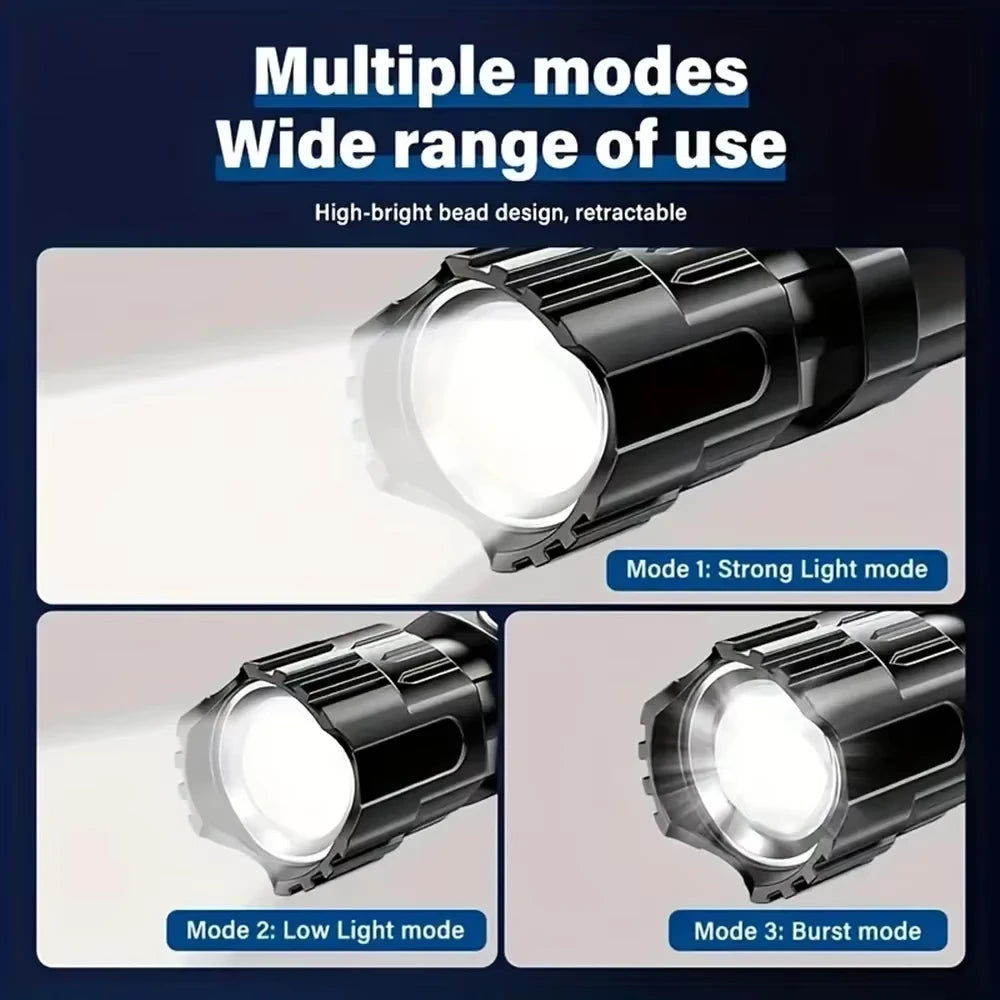 High lumens LED flashlight for outdoor safety