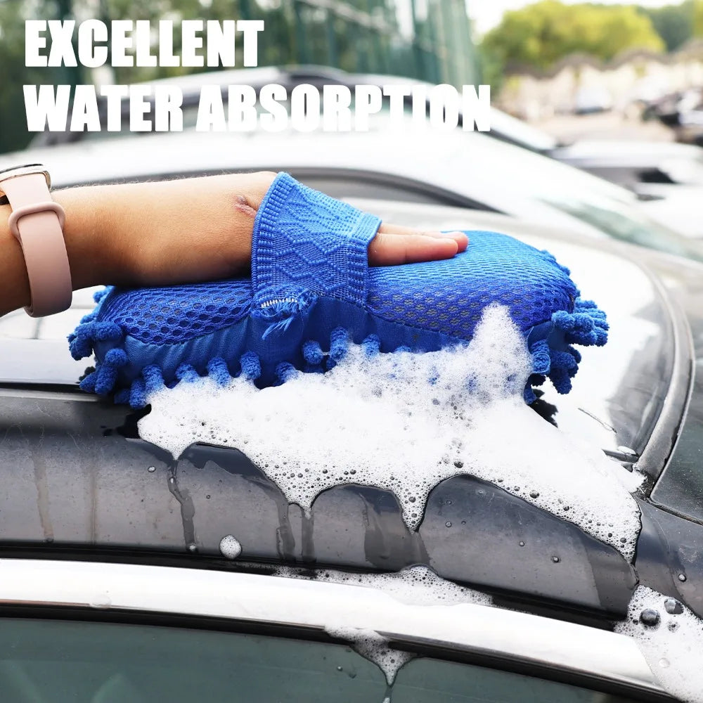 Scratch-free car wash cleaning pad